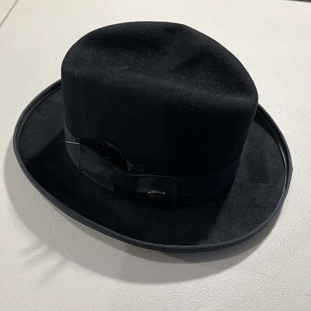 Bailey of Hollywood Godfather Fedora Hat Mens Large Wool Sweatband Crown Brim
